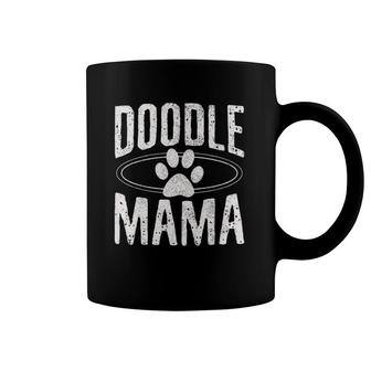 Womens Doodle Mama - Goldendoodle Mom Dog Paw Funny Cute Gift Coffee Mug | Mazezy