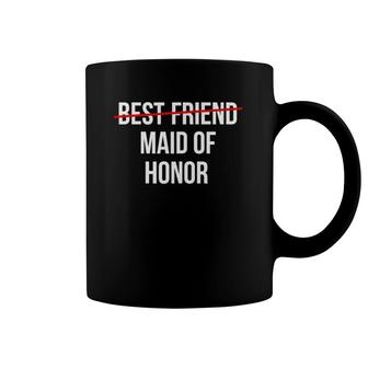 Womens From Best Friend To Maid Of Honor Wedding Bridal Party Coffee Mug | Mazezy
