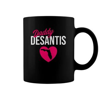 Womens Funny Daddy Desantis Governor Of Florida V-Neck Coffee Mug | Mazezy