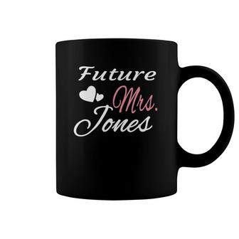 Womens Future Mrs Jones Bride Wife Bridal Shower Engaged Coffee Mug | Mazezy