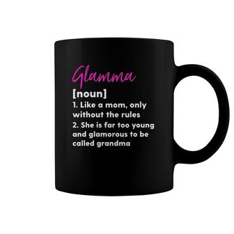 Womens Glamma Definition Funny Grandma Grandmother Novelty Gift Coffee Mug | Mazezy