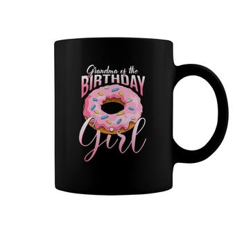 Womens Grandma Of The Birthday Girl Donut Granny Family Matching Coffee Mug | Mazezy