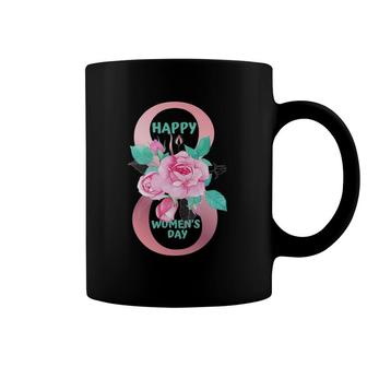 Womens Happy Womens Day - Women's Day 8 March Gift For Women Wife V-Neck Coffee Mug | Mazezy