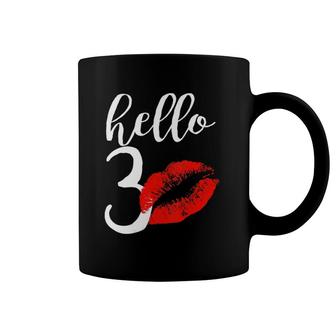 Womens Hello 30 Red Lip Kisses Birthday Gift For Mom Grandma Coffee Mug | Mazezy