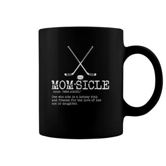 Womens Hockey Mom Momsicle Definition Mother's Day Coffee Mug | Mazezy