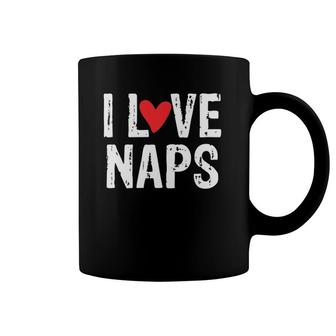 Womens I Love Naps Funny Gift Idea For Nap Lovers V Neck Coffee Mug | Mazezy