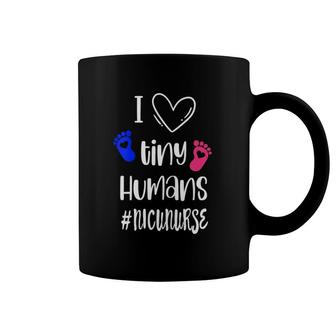 Womens I Love Tiny Humans Nicu Nurse Gift V-Neck Coffee Mug | Mazezy