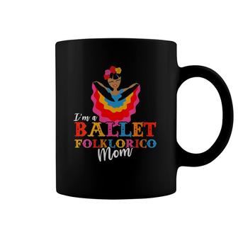 Womens I'm A Ballet Folklorico Mom Dance V-Neck Coffee Mug | Mazezy
