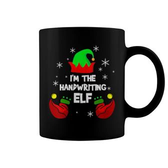 Womens I'm The Handwriting Elf Teacher Matching Christmas Pj Coffee Mug | Mazezy