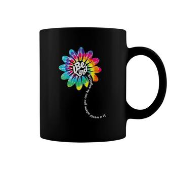 Womens In A World Where You Can Be Anything Be Daisy Flower Rainbow Coffee Mug | Mazezy