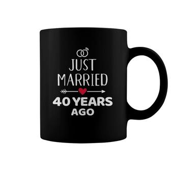 Womens Just Married 40 Years Ago 40Th Wedding Anniversary Coffee Mug | Mazezy