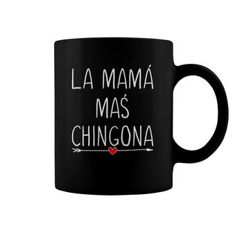 Womens La Mama Mas Chingona Cute Heart Spanish Mom Womens Gifts Coffee Mug | Mazezy