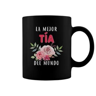 Womens La Mejor Tía Del Mundo Mamá Guía Tutora Tía Spanish Coffee Mug | Mazezy DE