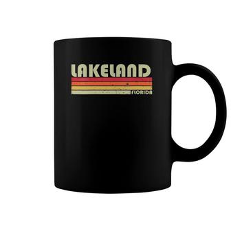 Womens Lakeland Fl Florida Funny City Home Roots Gift Retro 70S 80S Coffee Mug | Mazezy