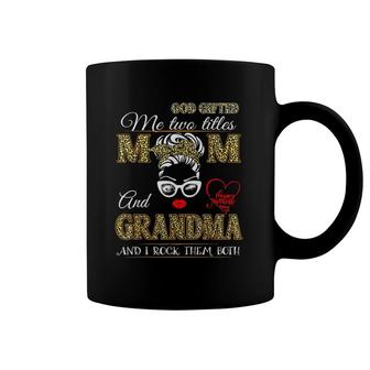 Womens Leopard Graphic Mom Grandma Mother's Day Plus Size Coffee Mug | Mazezy DE