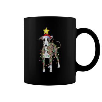 Womens Lighting Xmas Tree Matching Italian Greyhound Christmas Coffee Mug | Mazezy
