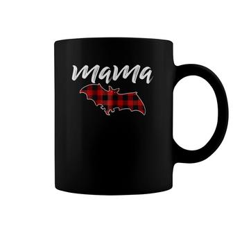 Womens Mama Bat T, Mama Bat Plaid , Matching Family Coffee Mug | Mazezy