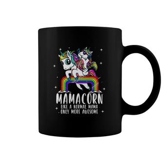 Womens Mamacorn Like A Mama Only More Awesome Unicorn Mom Bday Gift V-Neck Coffee Mug | Mazezy