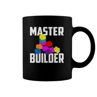 Womens Master Builder Cute Master Block Builder Bricks Gift V Neck Coffee Mug | Mazezy