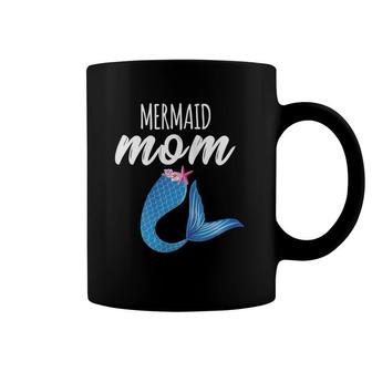 Womens Mermaid Mom Mother Mermaid Outfit Birthday Party Coffee Mug | Mazezy