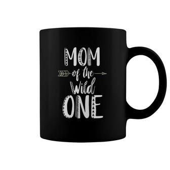 Womens Mom Of The Wild One Tshir V-Neck Coffee Mug | Mazezy DE