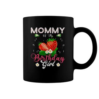 Womens Mommy Of The Birthday Girls Strawberry Theme Sweet Party Coffee Mug | Mazezy