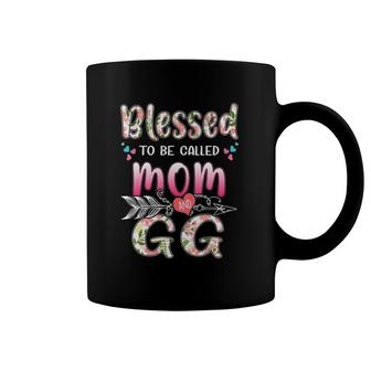 Womens Mother's Day Blessed To Be Called Mom And Gg Floral Coffee Mug | Mazezy