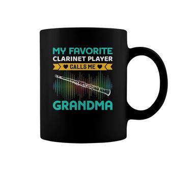 Womens My Favorite Clarinet Player Calls Me Grandma Mothers Day Coffee Mug | Mazezy