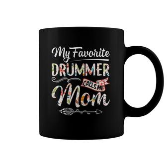 Womens My Favorite Drummer Calls Me Mom Cute Mother's Day Gift Coffee Mug | Mazezy
