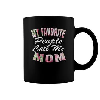 Womens My Favorite People Call Me Mom Mother's Day Gift Coffee Mug | Mazezy UK