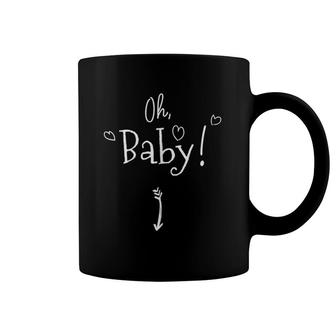 Womens Oh Baby Cute Pregnancy Announcement Expecting Mother Coffee Mug | Mazezy