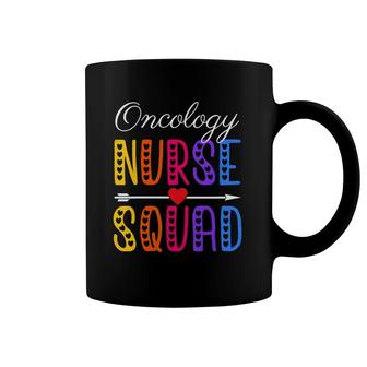 Womens Oncology Nurse Squad Cute Funny Nursing V-Neck Coffee Mug | Mazezy