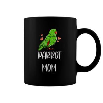 Womens Parrot Mom Leaf Pattern Cool Birb Meme Pet Bird Lover Gift Coffee Mug | Mazezy