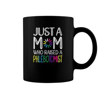 Womens Phlebotomist Mom Phlebotomy Colorful Text Coffee Mug | Mazezy