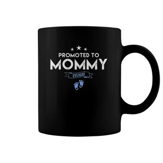 Womens Promoted To Mommy 2022 Of Boy First Time Mother New Mom Coffee Mug | Mazezy