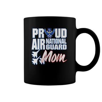 Womens Proud Air National Guard Mom Usa Military Mothers Day Women V-Neck Coffee Mug | Mazezy