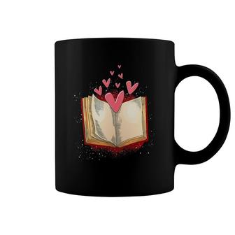 Womens Reader Bookworm Book Nerd Book Lover Gift Heart Reading Coffee Mug | Mazezy