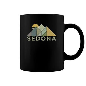 Womens Retro Sedona Arizona Distressed Hiking Coffee Mug | Mazezy