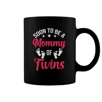 Womens Soon To Be A Mommy Of Twins Future Mom Coffee Mug | Mazezy UK