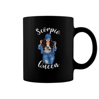 Womens Streetwise Scorpio Queen Zodiac Girl October November Womens Coffee Mug | Mazezy