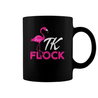 Womens Tk Flamingo Transitional Kindergarten Teacher Gift V Neck Coffee Mug | Mazezy