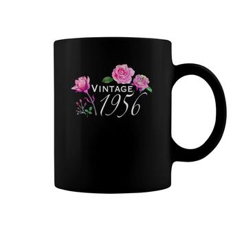 Womens Vintage 1956 Pink Rose 65Th Birthday Mother's Day Coffee Mug | Mazezy