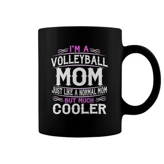 Womens Volleyball Mom Cute Sporting Mom Gift Premium Coffee Mug | Mazezy