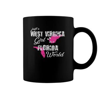 Womens West Virginia S Just A West Virginia Girl In A Florida Coffee Mug | Mazezy