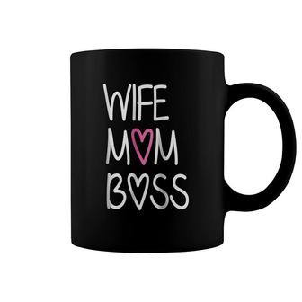 Womens Wife Mom Boss Funny Mother's Day Gift Idea  Coffee Mug