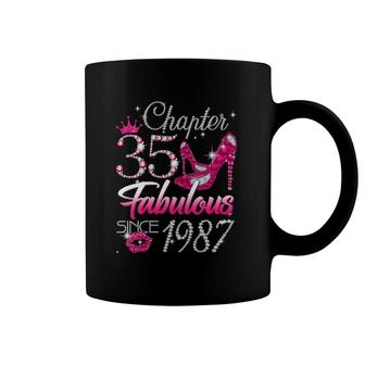 Womens Womens Chapter 35 Fabulous Since 1987 35Th Birthday Queen Coffee Mug | Mazezy