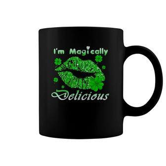 Womens Womens I'm Magically Delicious Gift Funny St Patrick Day V-Neck Coffee Mug | Mazezy