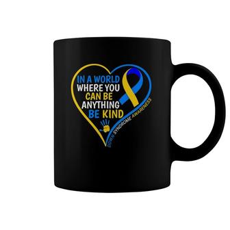 World Down Syndrome Day 2022 Be Kind Down Syndrome Awareness Coffee Mug | Mazezy CA