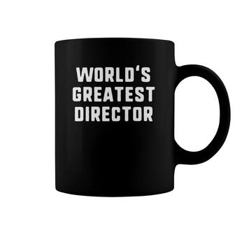 World's Greatest Director Funny Gift Christmas Coffee Mug | Mazezy