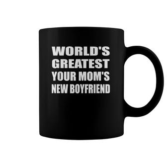 World's Greatest Your Mom's New Boyfriend Humor Sarcastic Coffee Mug | Mazezy